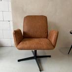 NIEUW - Fauteuil Lugo cognac - ecoleder, Ophalen, Overige kleuren, Drie, Nieuw