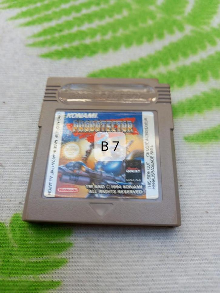 Gameboyspel B1 t/m B7.
Probotector van Konami., Spelcomputers en Games, Games | Nintendo Game Boy, Gebruikt, Avontuur en Actie