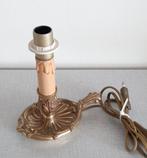 Frans schemerlampje, brons, lampvoet, snoer en schakelaar, Ophalen of Verzenden, Gebruikt, Minder dan 50 cm