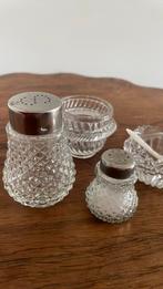 Lot Zoutvaatjes en mosterdpotjes 4 stuks, Antiek en Kunst, Ophalen of Verzenden