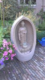 Waterornament Boeddha met verlichting, Tuin en Terras, Waterpartijen en Fonteinen, Ophalen, Zo goed als nieuw, Kunststof, Waterornament