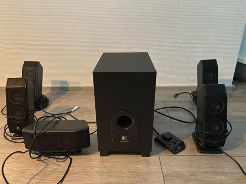 Vijfdelige Logitech pc set boxen, Computers en Software, Pc speakers, Nieuw, Ophalen of Verzenden
