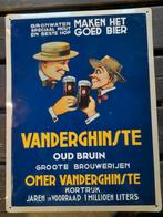 Oude Vanderghinste Bier metalen Reclamebord, Antiek en Kunst, Ophalen