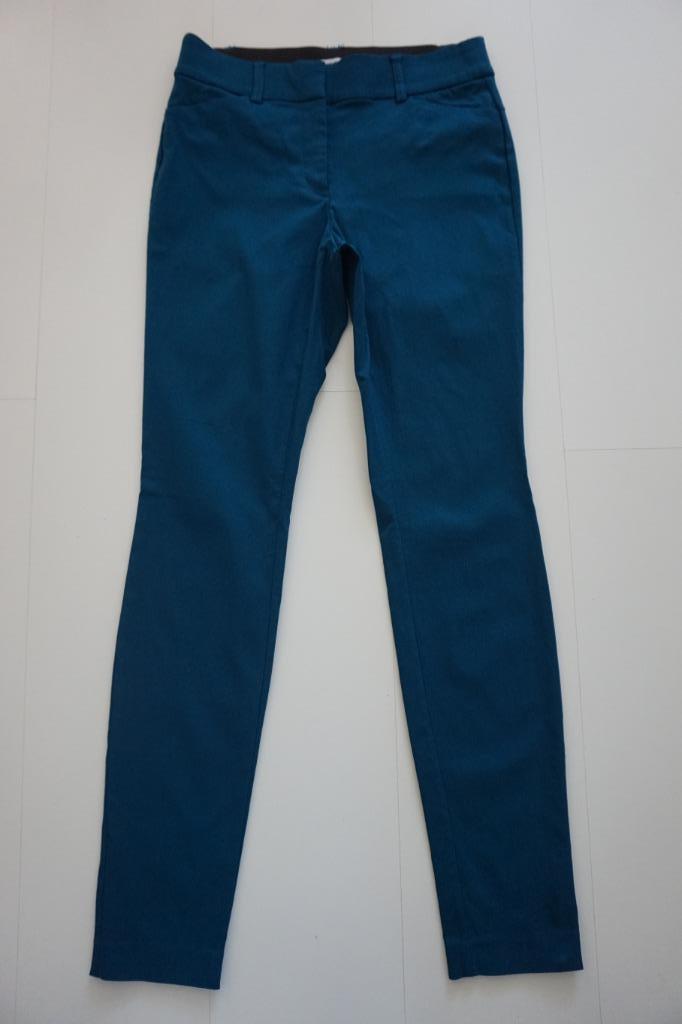 Ricki's lange broek petrol blauw skinny pantalon maat S / 36, Kleding | Dames, Broeken en Pantalons, Zo goed als nieuw, Maat 36 (S)