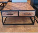 Salontafel mango hout 80x80 cm, Ophalen, 50 tot 100 cm, 50 tot 75 cm, Vierkant