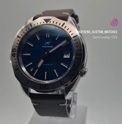 Op maat handgebouwde horloges, Sieraden, Tassen en Uiterlijk, Horloges | Heren, Seiko, Staal, Staal, Ophalen of Verzenden