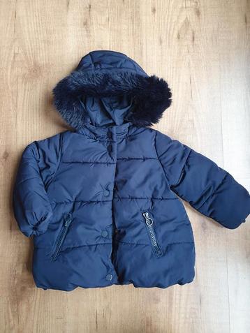 Winterjas maat 86, donkerblauw (Zara), nette staat