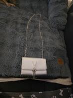 Zilveren Mario Valentino tas met ketting – chic!, Ophalen, Zo goed als nieuw, Grijs, Schoudertasje