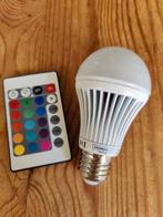 Ledlamp met verschillende kleuren, Ophalen of Verzenden, Zo goed als nieuw, E27 (groot), Led-lamp