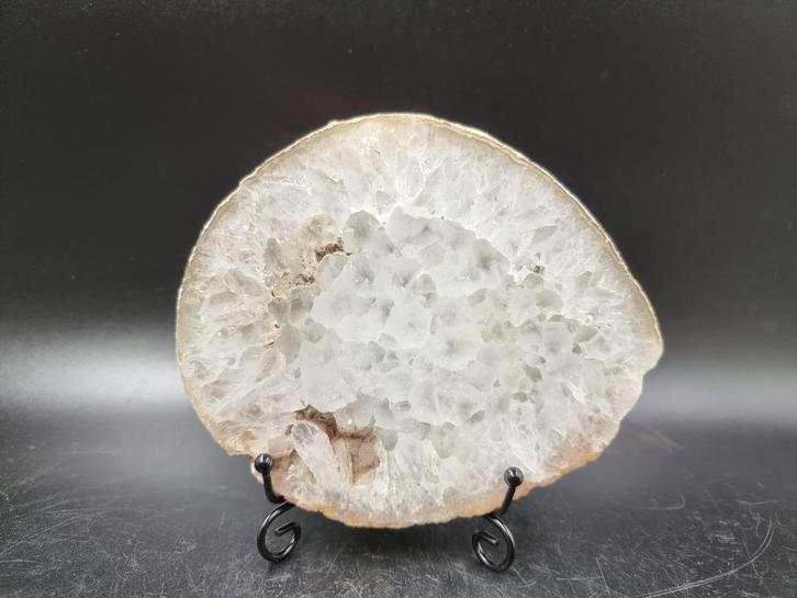 Agaat Schijf op Standaard |, Verzamelen, Mineralen en Fossielen, Mineraal, Ophalen of Verzenden