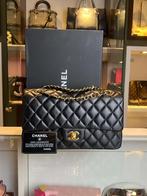Chanel Classic Double Flap Bag Medium, Ophalen, Zo goed als nieuw, Zwart, Schoudertasje