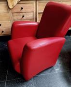 Fauteuils, Ophalen, Minder dan 75 cm, Leer, Zo goed als nieuw