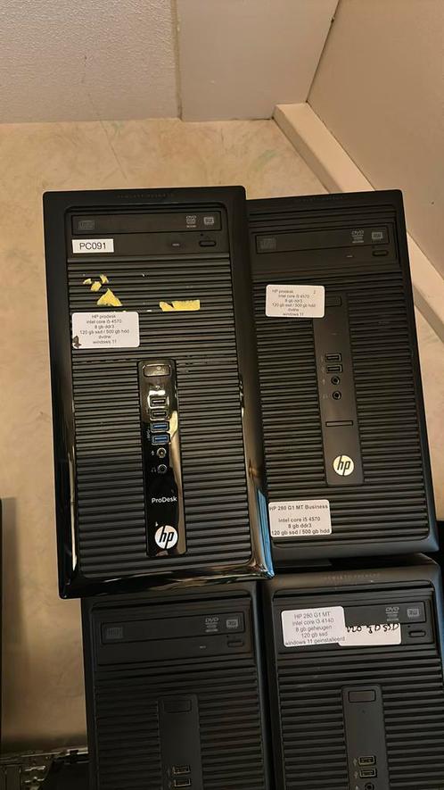 Partij hp prodesk / elitedesk / 280 G1 mt, Computers en Software, Desktop Pc's, Gebruikt, 3 tot 4 Ghz, SSD, Ophalen