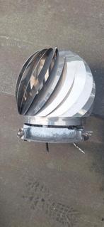 Rvs rotorkap met eventueel rvs dubbelwandige pijp, Huis en Inrichting, Kachels, Ophalen, Houtkachel, Zo goed als nieuw, Inbouw