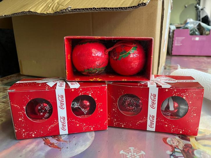 Coca cola kerstballen en hangers, Diversen, Kerst, Zo goed als nieuw, Ophalen of Verzenden