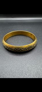 Messing armband met ornament, Sieraden, Tassen en Uiterlijk, Armbanden, Ophalen of Verzenden, Zo goed als nieuw