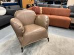 Nieuw Label Bobo Fauteuil Rio Olive leer Design stoel Poef, Huis en Inrichting, Label van den berg, Nieuw, Ophalen of Verzenden