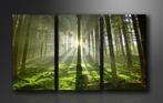 Nieuw * 3 Luik Canvas Schilderij * Green Forrest 90x160cm, Ophalen of Verzenden