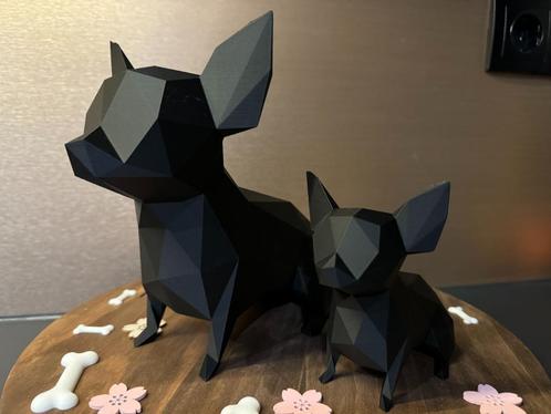 Chihuahua beeldje, moderne geometrische decoratie, hond, Huis en Inrichting, Woonaccessoires | Overige, Nieuw, Ophalen of Verzenden