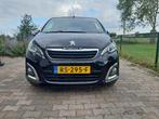 Peugeot 108 1.0 12V E-vti 51KW 5DR 2018 Zwart, Voorwielaandrijving, Stof, Euro 6, 4 stoelen