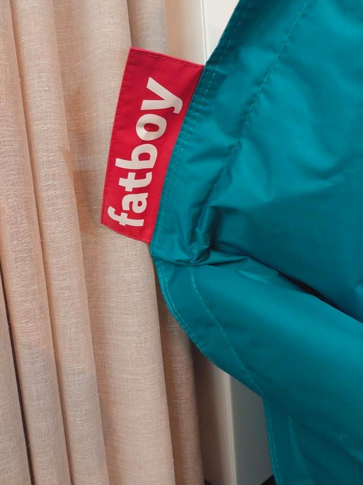 Fatboy zitzak junior, turquoise, Huis en Inrichting, Zitzakken, Zo goed als nieuw, Zitzak, Overige kleuren, Ophalen