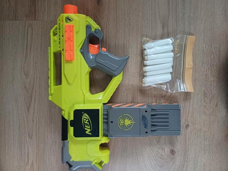 Nerf, Rayven CS-18, Kinderen en Baby's, Speelgoed | Buiten | Actiespeelgoed, Gebruikt, Ophalen