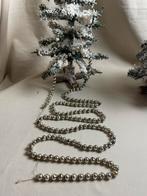 Oude zilveren kerstslinger met glazen kraal, Diversen, Kerst, Ophalen of Verzenden, Gebruikt