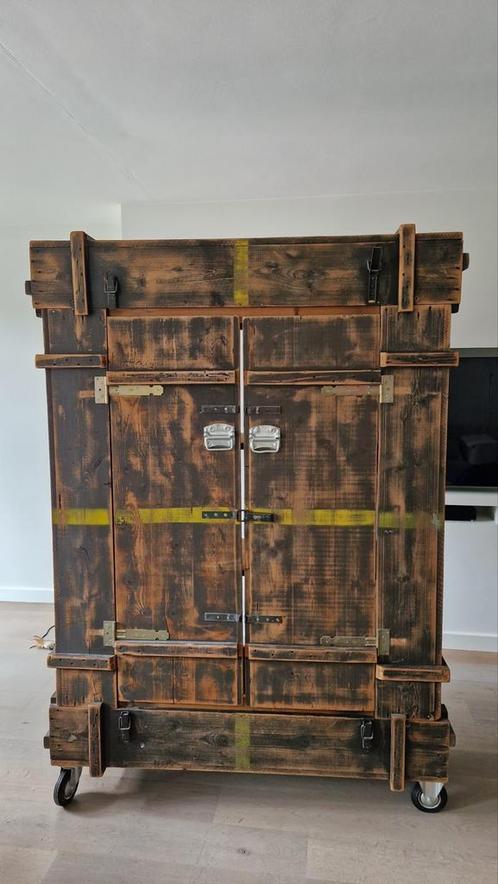 Legerkast Combitex op Wielen, Huis en Inrichting, Kasten | Kledingkasten, Gebruikt, 150 tot 200 cm, 100 tot 150 cm, 25 tot 50 cm