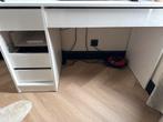 Bureau hoogglans wit met 5 lades - zo goed als nieuw!, Huis en Inrichting, Bureaus, Ophalen, Zo goed als nieuw, Bureau