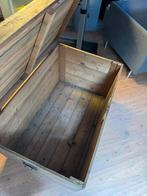 3 vintage houten kisten / dekselkisten – authentiek, Ophalen, Gebruikt, 50 tot 100 cm, Minder dan 50 cm