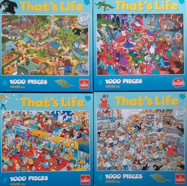 That's life puzzels, Hobby en Vrije tijd, Denksport en Puzzels, Gebruikt, 500 t/m 1500 stukjes, Ophalen