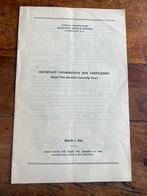 WO2 Amerikaans voorschrift zorg levensverzekering etc 1944, Amerika, Verzenden, Boek of Tijdschrift