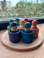 Grimm’s regenboogvriendjes in bakjes compleet, Kinderen en Baby's, Speelgoed | Houten speelgoed, Overige typen, Ophalen of Verzenden