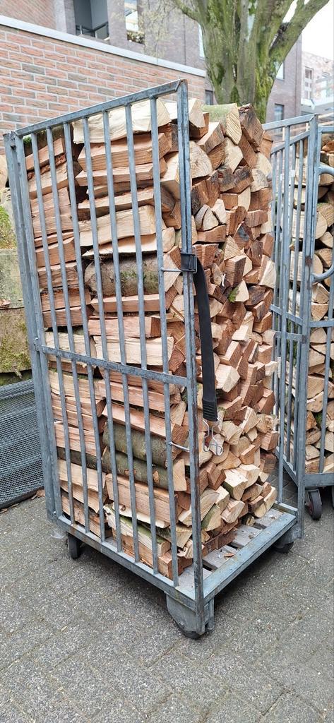 Gekloofd haardhout, mix van beuk en Amerikaans eiken, Tuin en Terras, Haardhout, Blokken, Beukenhout, 6 m³ of meer, Ophalen