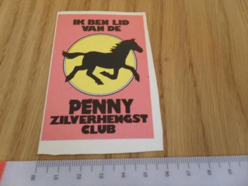 sticker ik ben lid van de PENNY zilverhengst club, Verzamelen, Stickers, Zo goed als nieuw, Bedrijf of Vereniging, Ophalen