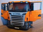 Bruder Scania Low cabine oranje Crawler / Tamiya / Wedico, Ophalen of Verzenden, Zo goed als nieuw