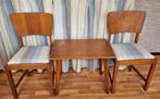 2 stoelen + tafel jaren 50 retro, Ophalen