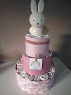 Luiertaart drielaags - Roze Zwanen, Ophalen of Verzenden, Nieuw, Kraamcadeau