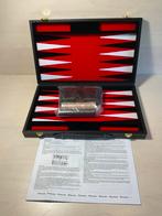 Nieuw Backgammon 38 cm. zwart de Luxe., Hobby en Vrije tijd, Gezelschapsspellen | Bordspellen, Ophalen of Verzenden, Zo goed als nieuw