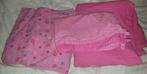 Eenpersoons beddengoed meisje met gebloemde roze matrashoes, Meisje, Dekbedovertrek, Gebruikt, Ophalen of Verzenden