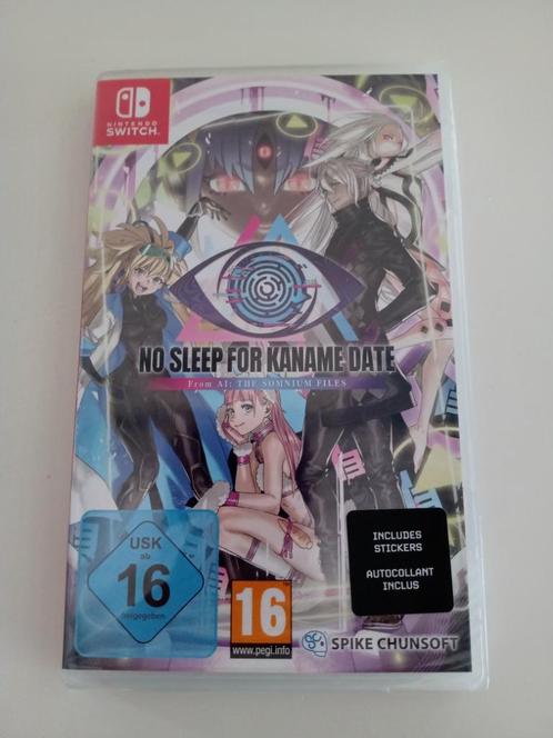 Switch Spel : No Sleep For Kaname Date (gesealed), Spelcomputers en Games, Games | Nintendo Switch, Nieuw, Simulatie, 1 speler