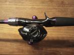 Baitcaster Hengel - Topconditie!, Watersport en Boten, Ophalen of Verzenden, Zo goed als nieuw, Werphengel