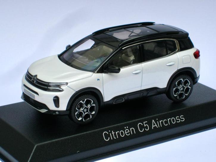 Citroen C5 Aircross 2022 wit, donkerblauw, grijs Norev 1:43, Hobby en Vrije tijd, Modelauto's | 1:43, Nieuw, Auto, Norev, Ophalen of Verzenden