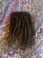 Setje donkerbruine human hair clip dreads extensions 260€, Ophalen of Verzenden, Nieuw, Pruik of Haarverlenging