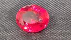 Oval Pink Ruby ovale roze robijn Zie certificaat., Ophalen of Verzenden