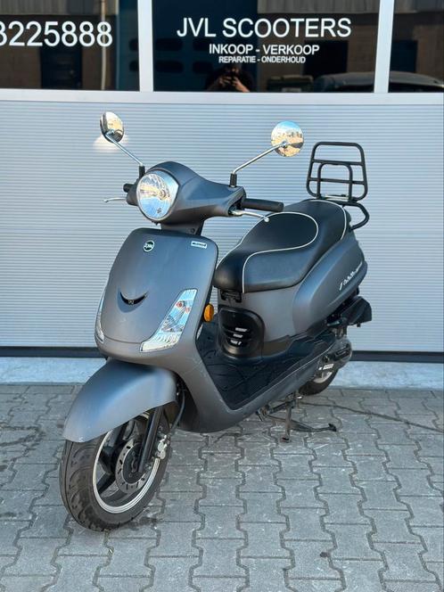 Sym Fiddle 2 50cc 4t 2018, Fietsen en Brommers, Scooters | SYM, Zo goed als nieuw, Fiddle, Maximaal 25 km/u, Benzine, Ophalen