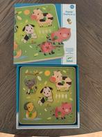 Houten puzzel 12 maanden dieren, Ophalen of Verzenden, Minder dan 10 stukjes, Zo goed als nieuw, 6 maanden tot 2 jaar