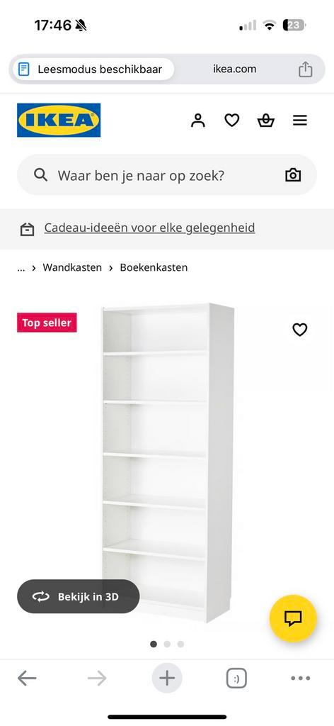 Ikea billy boekenkast gebruikt, Huis en Inrichting, Kasten | Boekenkasten, Gebruikt, 50 tot 100 cm, 200 cm of meer, 25 tot 50 cm