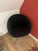 Zwarte kuipstoel draai 2 stuks, Huis en Inrichting, Fauteuils, Ophalen, Zo goed als nieuw, Minder dan 75 cm, 50 tot 75 cm