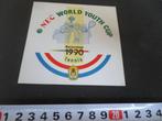 sticker Rotterdam 1990 Tennis NEC world youth cup, Verzamelen, Stickers, Ophalen, Zo goed als nieuw, Bedrijf of Vereniging